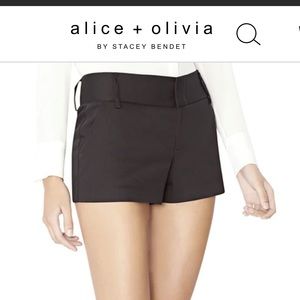 Alice and Olivia Black Shorts